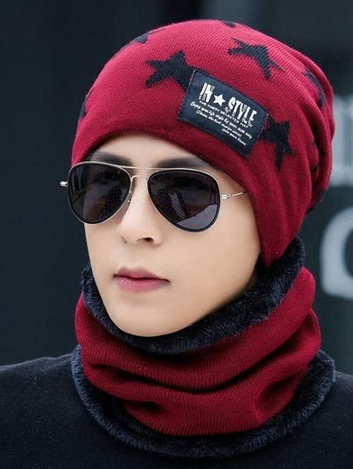 unisex beanie cap with neck warmer - 20113764 - Very Small Image - 1