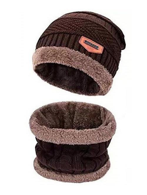 unisex beanie cap with neck warmer - 20113770 - Very Small Image - 1