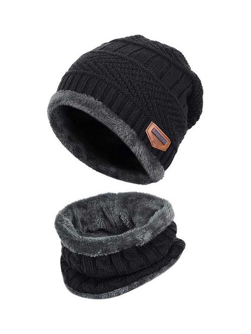unisex beanie cap with neck warmer - 20113777 - Very Small Image - 1