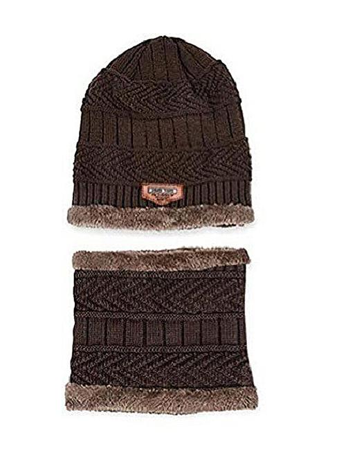 unisex beanie cap with neck warmer - 20113779 - Very Small Image - 1