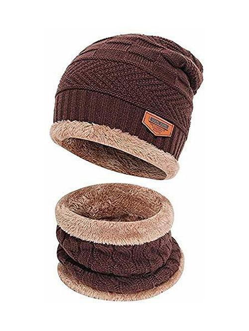 unisex beanie cap with neck warmer - 20113783 - Very Small Image - 1