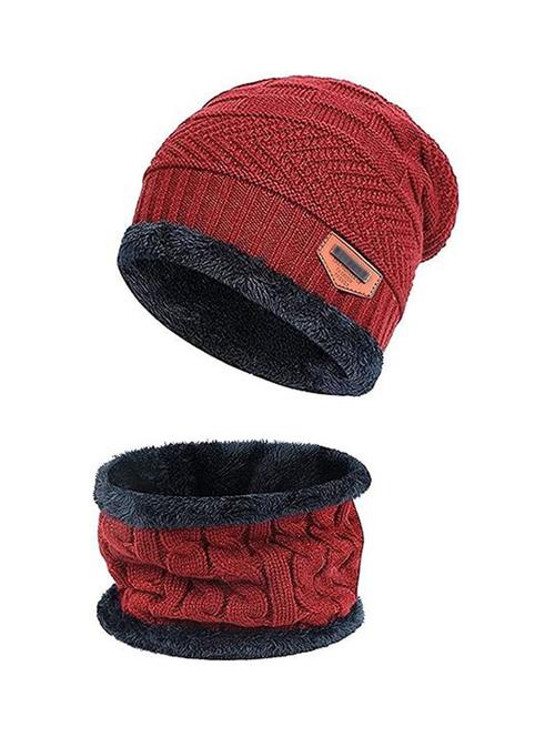 unisex beanie cap with neck warmer - 20113787 - Very Small Image - 1