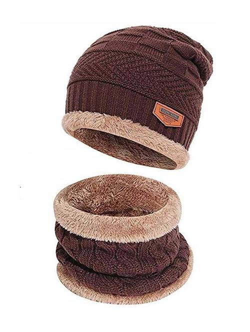 unisex beanie cap with neck warmer - 20113825 - Very Small Image - 1