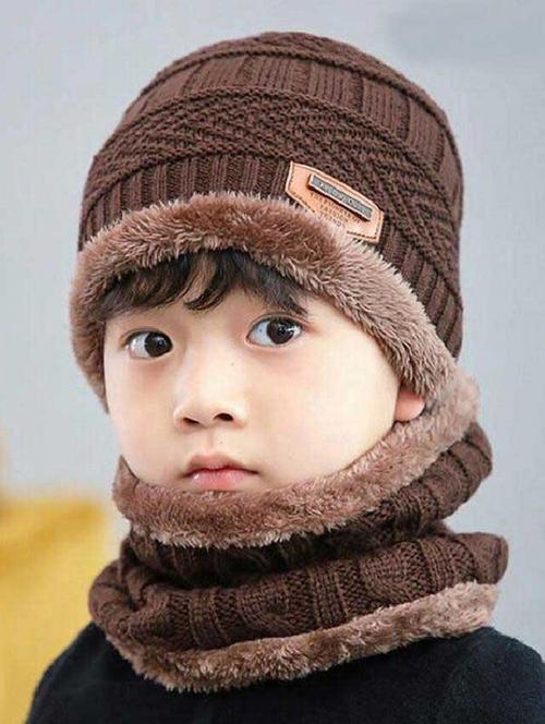 unisex beanie cap with neck warmer - 20113826 - Very Small Image - 1