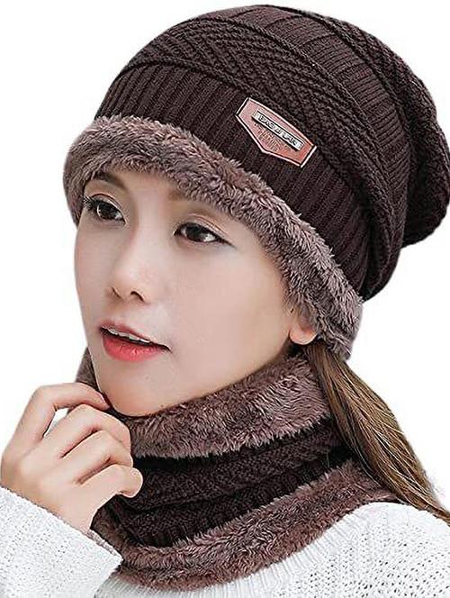 unisex beanie cap with neck warmer - 20113840 - Very Small Image - 1