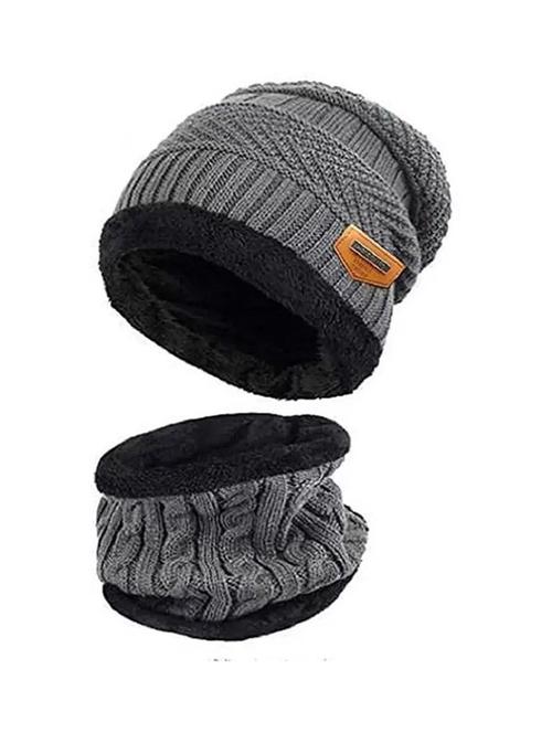 unisex beanie cap with neck warmer - 20113845 - Very Small Image - 1