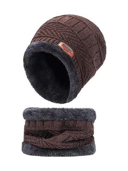 unisex beanie cap with neck warmer - 20113871 - Very Small Image - 1