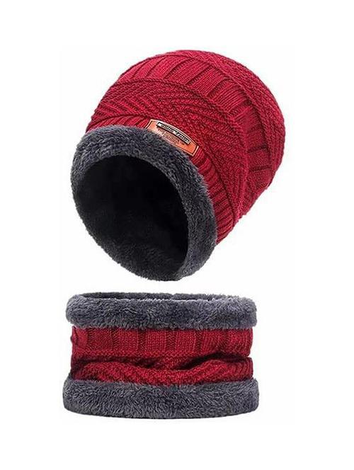 unisex beanie cap with neck warmer - 20113872 - Very Small Image - 1