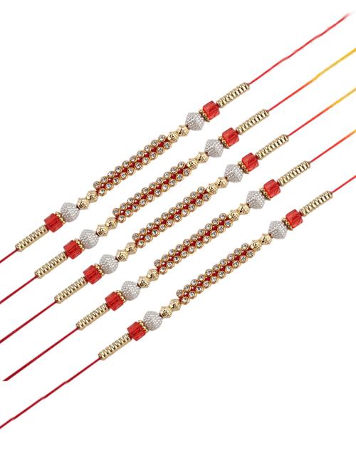 multi colored cotton thread rakhi combo - 20114316 - Very Small Image - 1