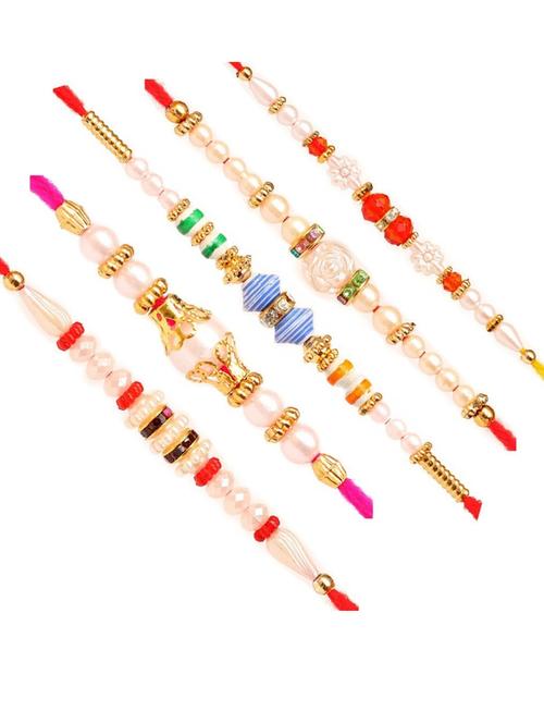 multi colored cotton thread rakhi combo - 20114326 - Very Small Image - 1