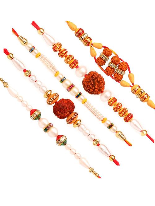 multi colored cotton thread rakhi combo - 20114358 - Very Small Image - 1