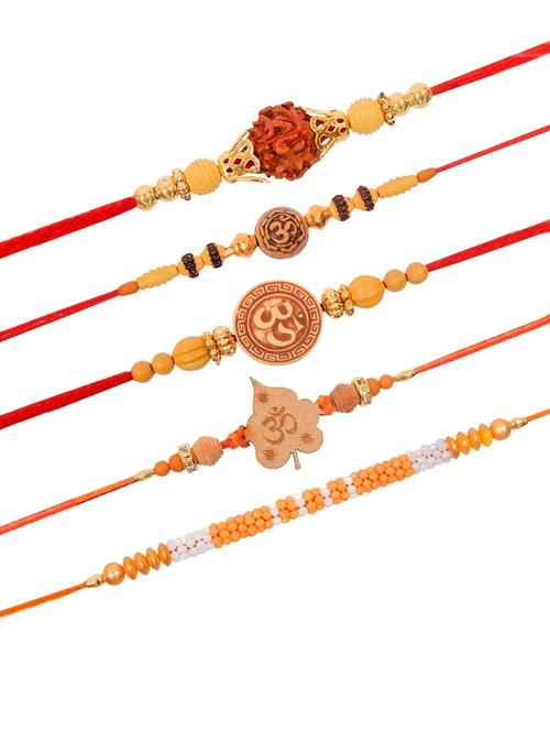 multi colored cotton thread rakhi combo - 20114360 - Very Small Image - 1