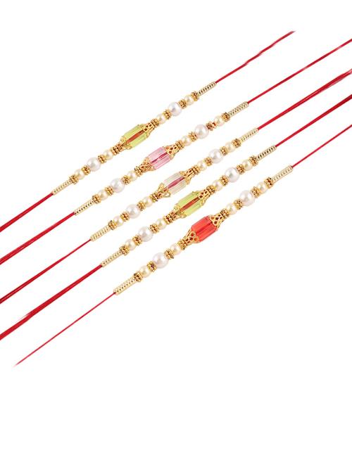 multi colored cotton thread rakhi combo - 20114428 - Very Small Image - 1