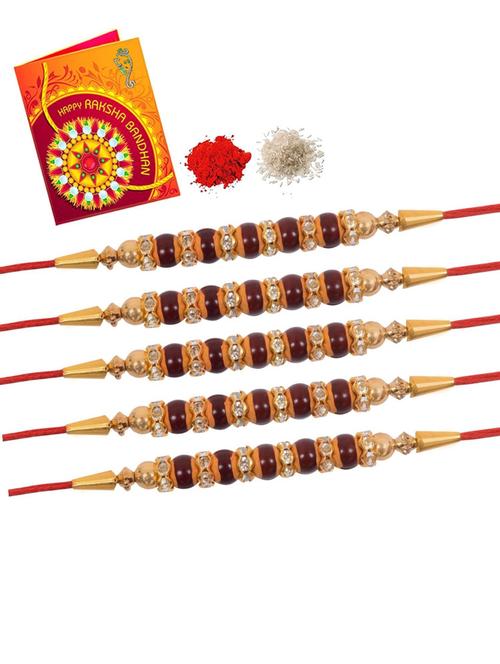multi colored cotton thread rakhi combo - 20114516 - Very Small Image - 1