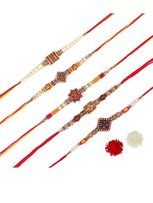 multi colored cotton thread rakhi combo - 20114520 - Very Small Image - 1