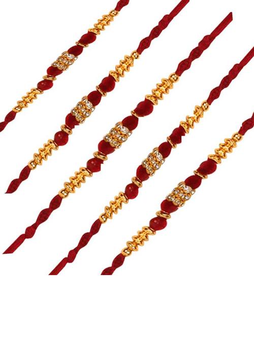 multi colored cotton thread rakhi combo - 20114521 - Very Small Image - 1
