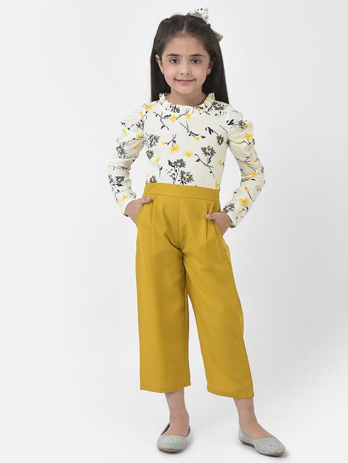 girls multi color printed full length jumpsuit - 20115701 - Very Small Image - 1
