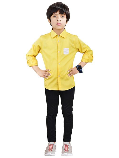 yellow solid full length twin sets - 20116305 - Very Small Image - 1