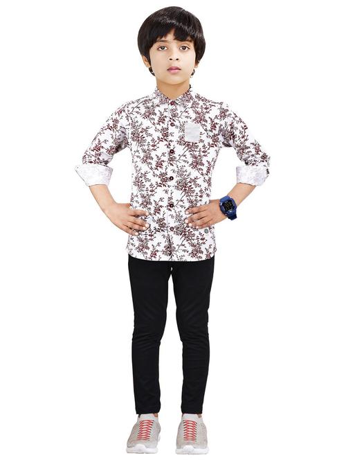 boys printed top and bottom full length set - 20116503 - Very Small Image - 1
