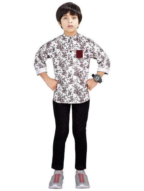 boys printed top and bottom full length set - 20116506 - Very Small Image - 1