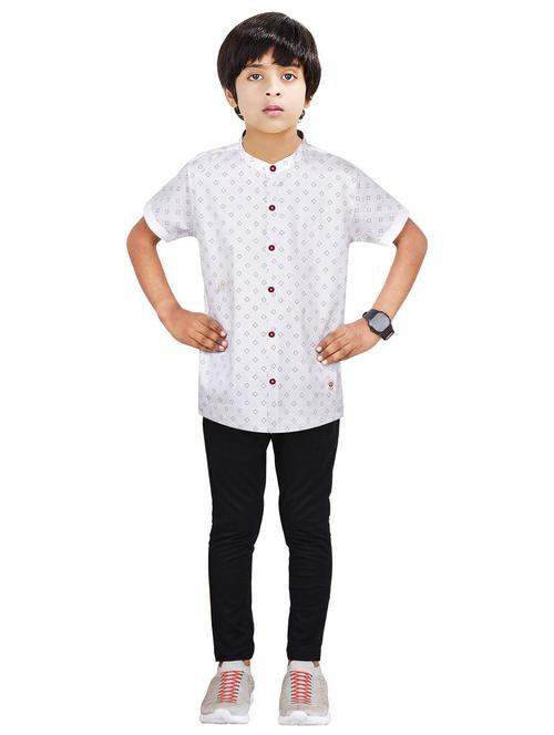boys printed top and bottom full length set - 20116537 - Very Small Image - 1