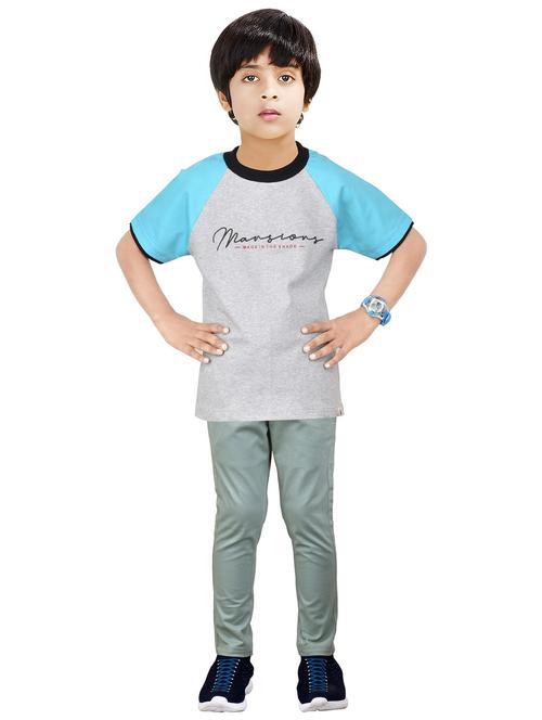 boys printed top and bottom full length set - 20116582 - Very Small Image - 1