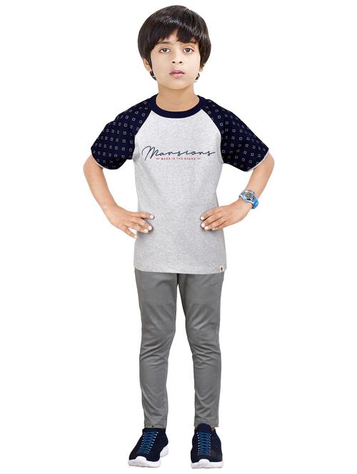 boys printed top and bottom full length set - 20116637 - Very Small Image - 1