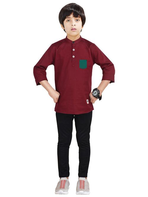 boys cotton full length twin set - 20116664 - Very Small Image - 1