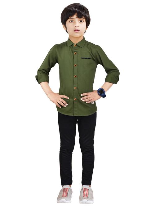 boys cotton full length twin set - 20116698 - Very Small Image - 1