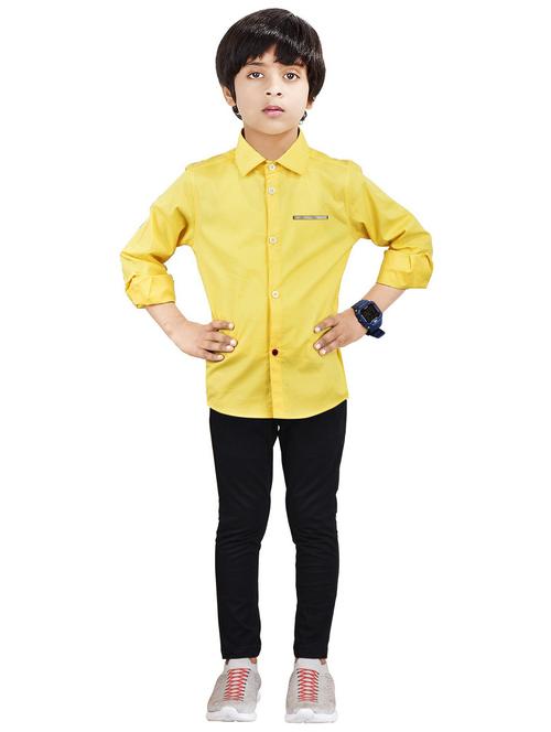 boys cotton full length twin set - 20116724 - Very Small Image - 1