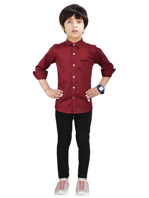 boys cotton full length twin set - 20116753 - Very Small Image - 1