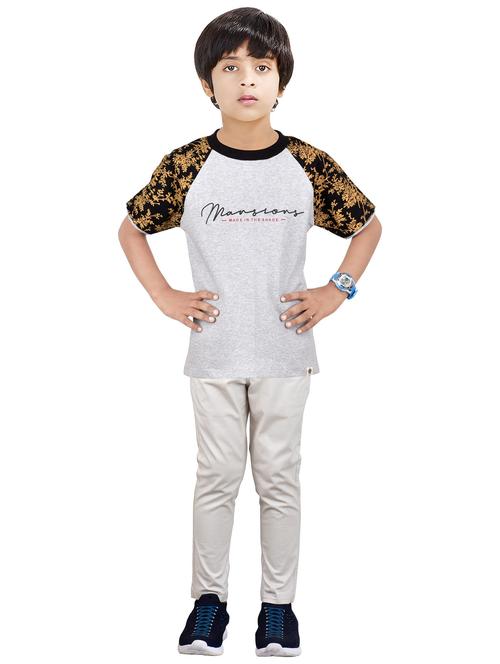 boys printed top and bottom full length set - 20116863 - Very Small Image - 1