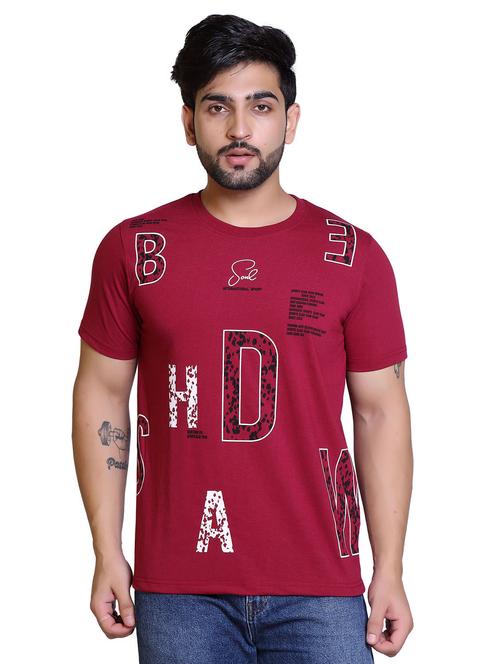 round neck printed regular t-shirt - 20117879 - Very Small Image - 1