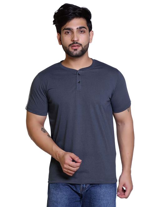 henleys neck solids regular t-shirt - 20117884 - Very Small Image - 1