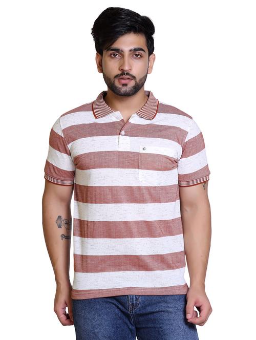 polo neck stripes regular t-shirt - 20117899 - Very Small Image - 1