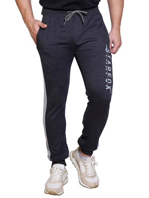 grey solid full length track pant - 20118000 - Very Small Image - 1