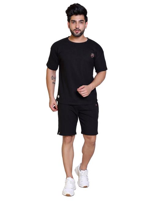 men black solids co-ord sets - 20118006 - Very Small Image - 1