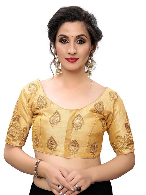 beige embroidered blouse - 20118956 - Very Small Image - 1