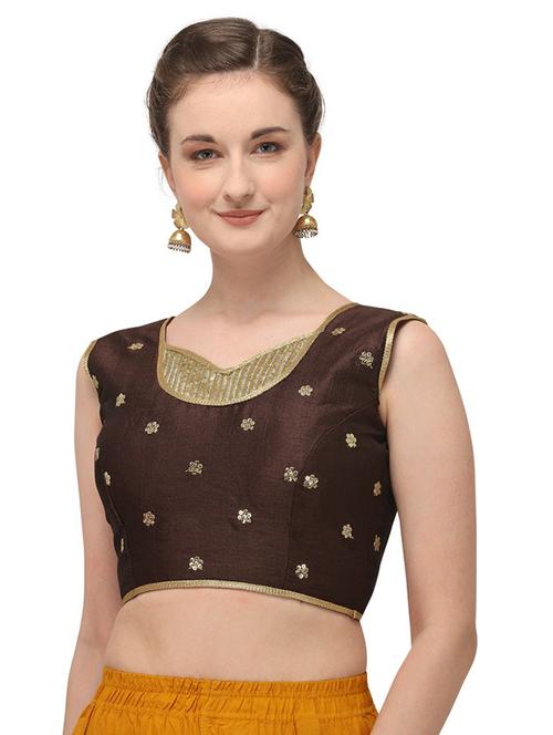 brown sequin blouse - 20119168 - Very Small Image - 1