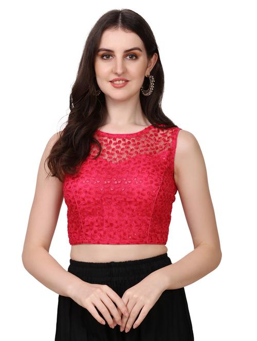 pink embroidered blouse - 20119183 - Very Small Image - 1