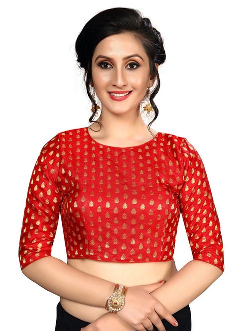 round neck pringted regular blouse - 20119435 - Very Small Image - 1