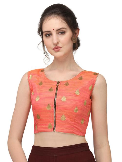 round neck printed regular blouse - 20119441 - Very Small Image - 1