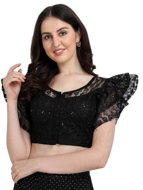 embroidered stitched regular blouse - 20119507 - Very Small Image - 1