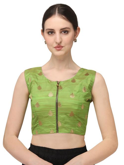 self design stitched regular blouse - 20119512 - Very Small Image - 1