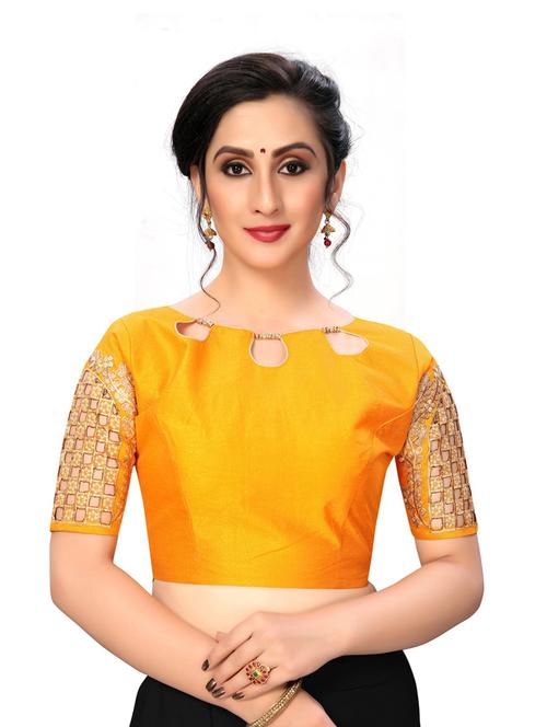 embroidered stitched regular blouse - 20119542 - Very Small Image - 1