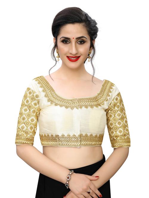 round neck self design regular blouse - 20119564 - Very Small Image - 1