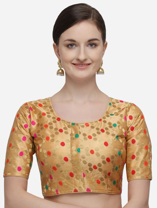 round neck printed regular blouse - 20119615 - Very Small Image - 1
