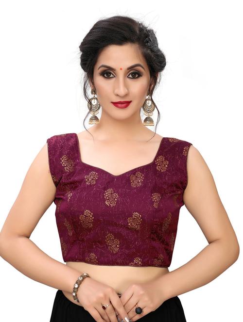 purple silk blend regular blouse - 20119665 - Very Small Image - 1