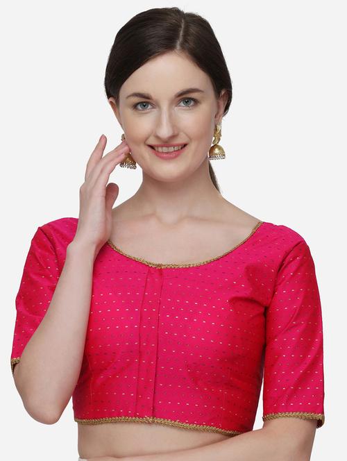 round neck embroidered blouse - 20119816 - Very Small Image - 1