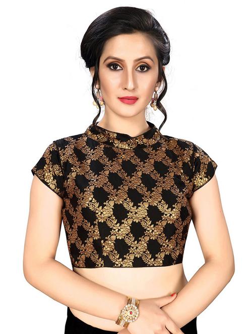 halter neck printed regular blouse - 20119824 - Very Small Image - 1